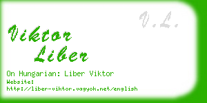 viktor liber business card